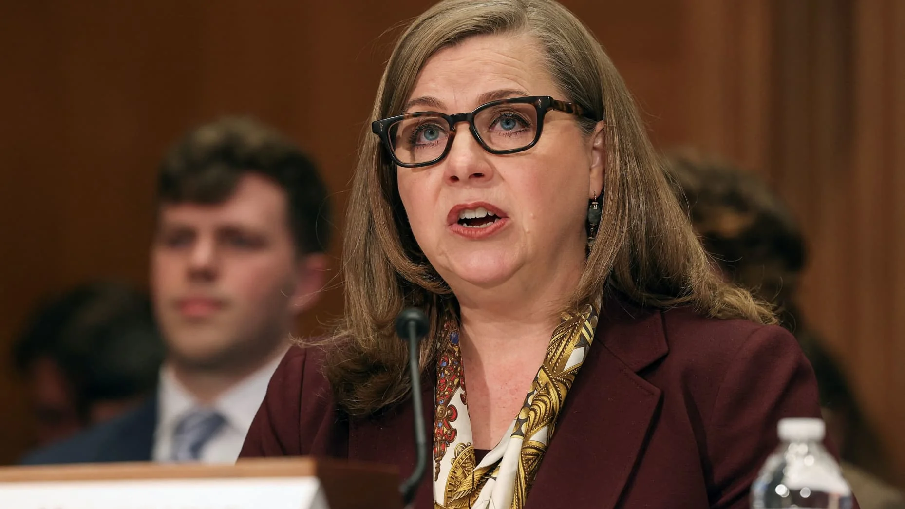 Federal Reserve Board Governor Michelle Bowman attends Senate hearing (Source: Reuters)
